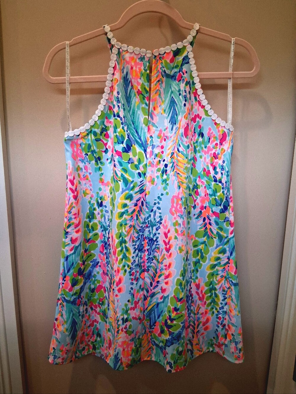 Lilly Pulitzer Pearl Soft Shift Mini Dress Catch The Wave Size 0 Like New - Picture 9 of 11